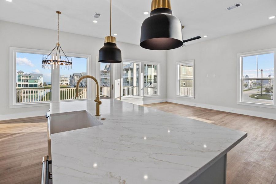 Furnished interior view inside a new home in , Galveston (Image 19).
