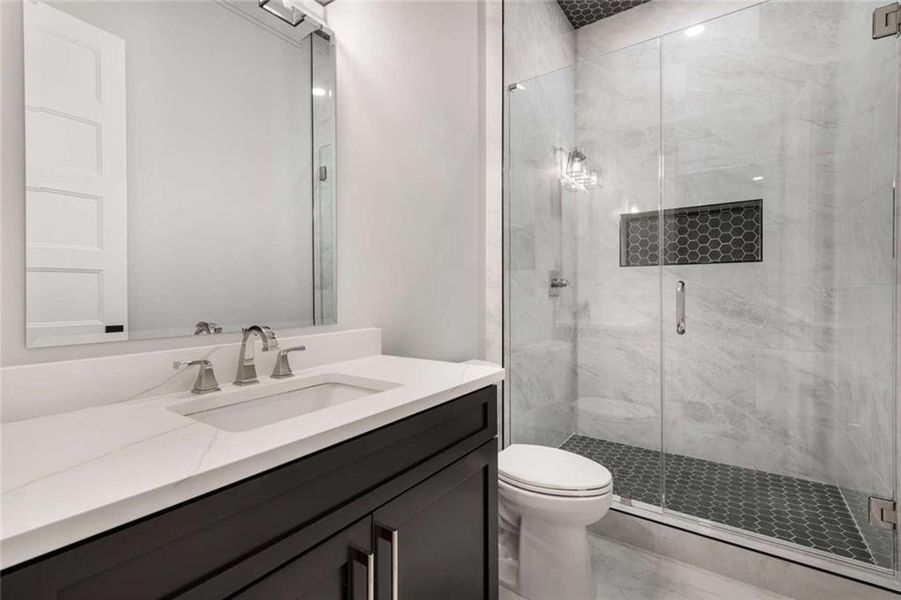 Furnished interior view inside a new home in , Alpharetta (Image 45). Furnished interior view inside a new home in , Alpharetta (Image 45).