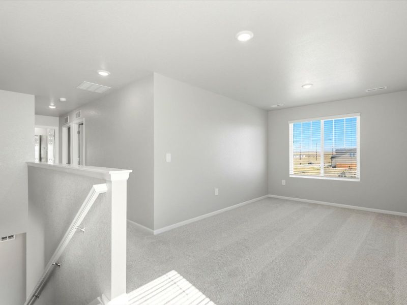 Spacious, unfurnished interior of a new home in Lorson Ranch : The Springs Collection, Colorado Springs (Image 14). Spacious, unfurnished interior of a new home in Lorson Ranch : The Springs Collection, Colorado Springs (Image 14).