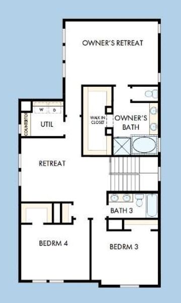 The success of a floor plan is the way you can move through it…You’ll be amazed at how well this home lives…We call it traffic patterns.