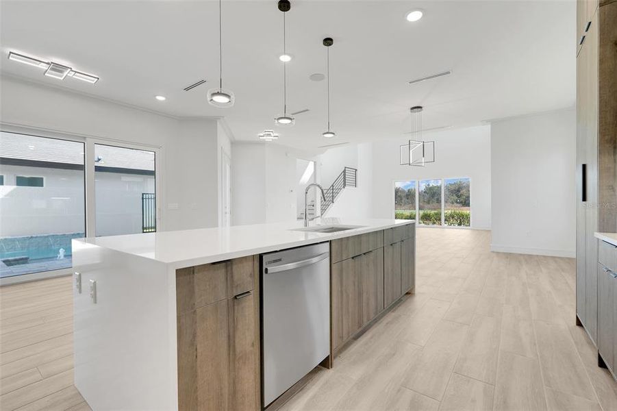 Furnished interior view inside a new home in Hampton Green at Providence, Davenport (Image 8).
