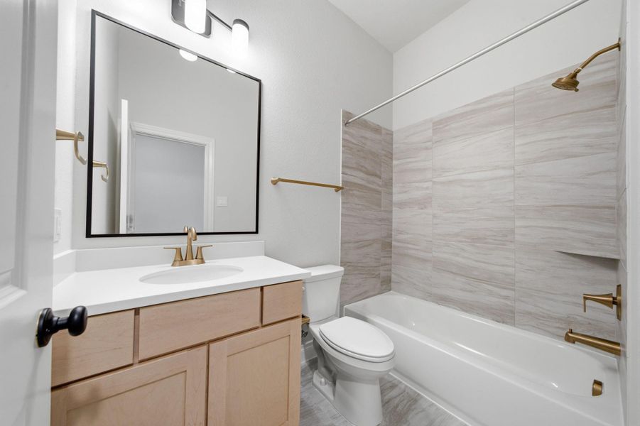 Furnished interior view inside a new home in Artavia 70′, Conroe (Image 10).