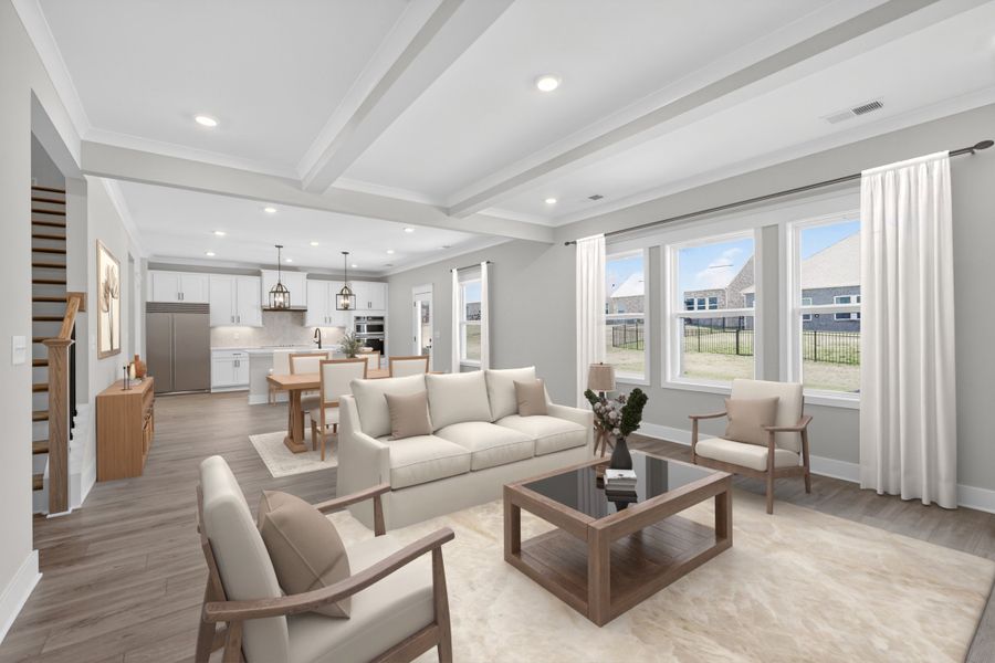 Virtually staged photo of actual home*