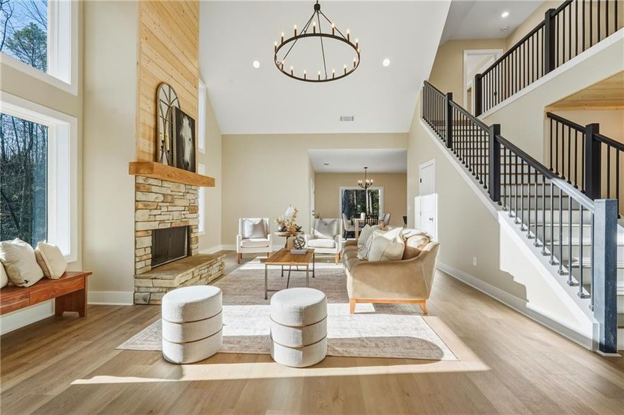 Furnished interior view inside a new home in , Ellijay (Image 12).