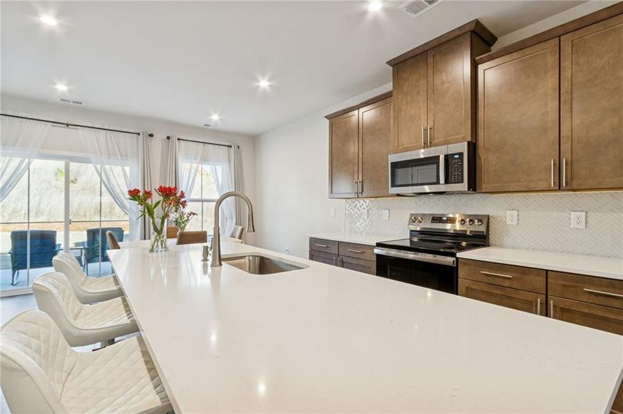 Furnished interior view inside a new home in , Hoschton (Image 13).
