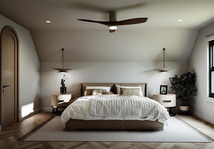 Furnished interior view inside a new home in , Highland Park (Image 24).