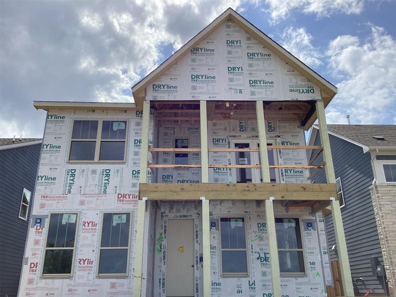 In-progress construction of a new home in Lariat, Liberty Hill, TX (Image 15).