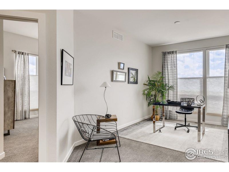 3rd bedroom. Photos are of the model home.