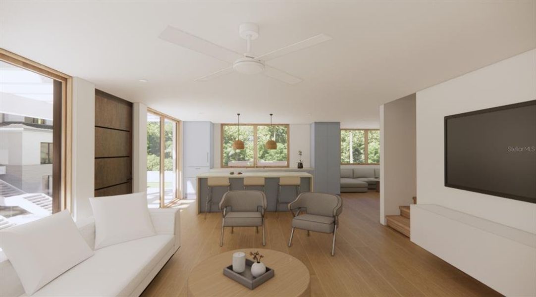 Furnished interior view inside a new home in , Longboat Key (Image 13).