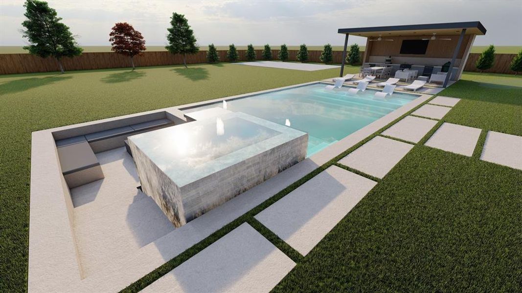 Exterior details and patio area of a home in , Frisco (Image 24).