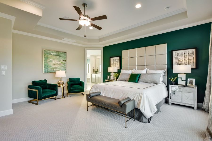 Representative furnished interior of a home built from the Madera II by Giddens Homes in Scofield Farms Estates, Georgetown (Image 126).