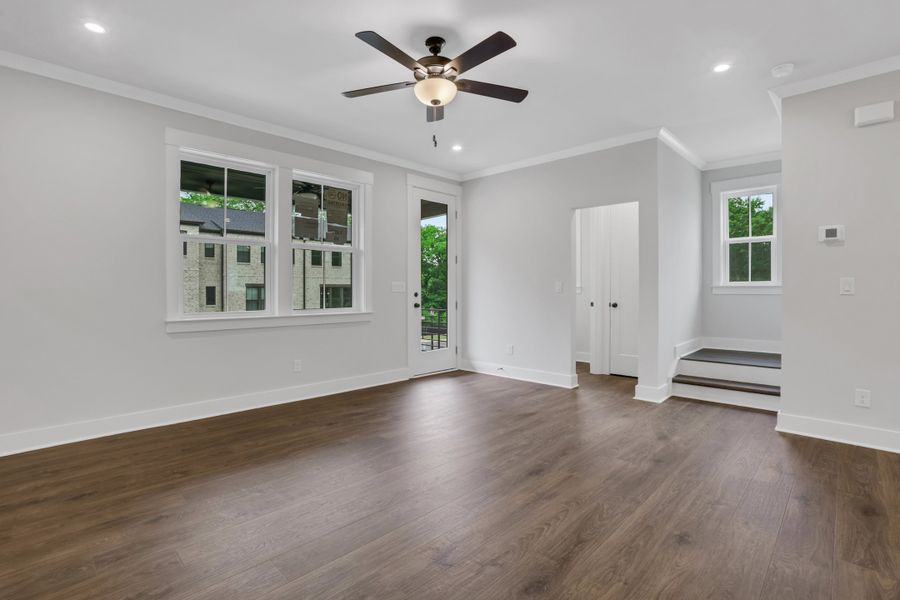 Spacious, unfurnished interior of a new home in The Groves at Myrtle, Roswell (Image 19).
