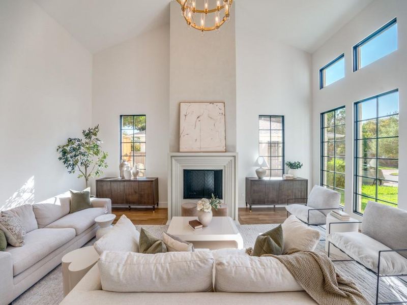 Furnished interior view inside a new home in , Dallas (Image 10).