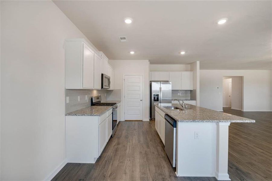 Furnished interior view inside a new home in Jackson Landing, Jefferson (Image 6).
