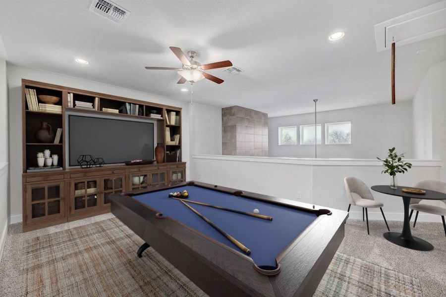 Furnished interior view inside a new home in Santa Rita Ranch, Georgetown (Image 26).