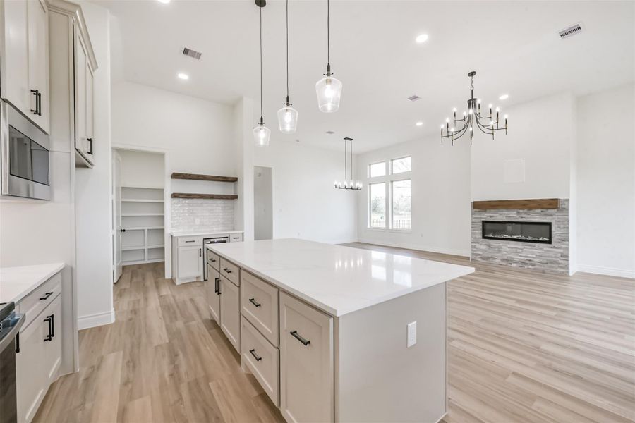 Furnished interior view inside a new home in , Angleton (Image 6).