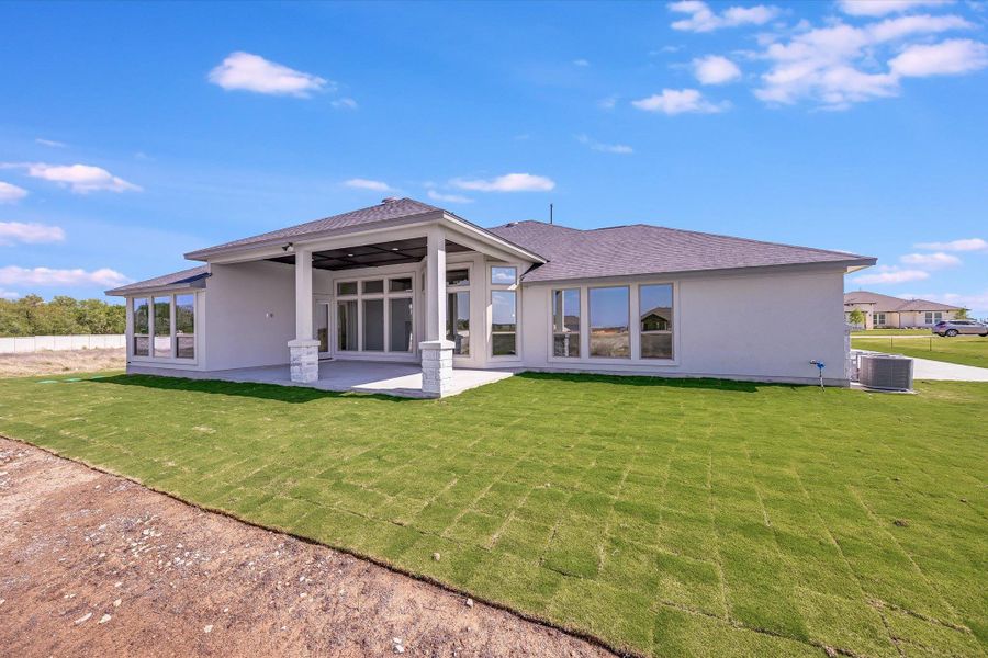 Exterior details and patio area of a home in Leander Estates, Leander (Image 21).