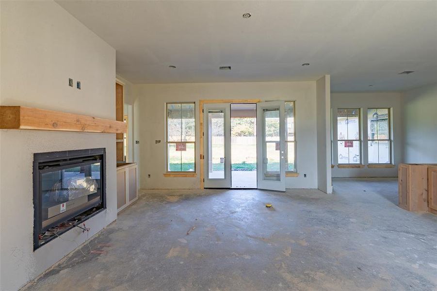 View of unfurnished living room