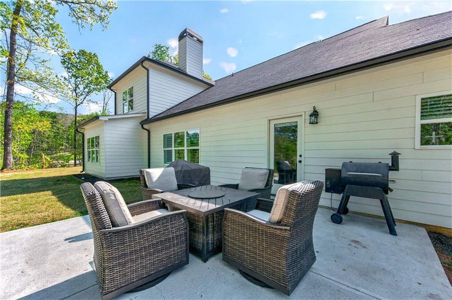 Exterior details and patio area of a home in , Dahlonega (Image 28).