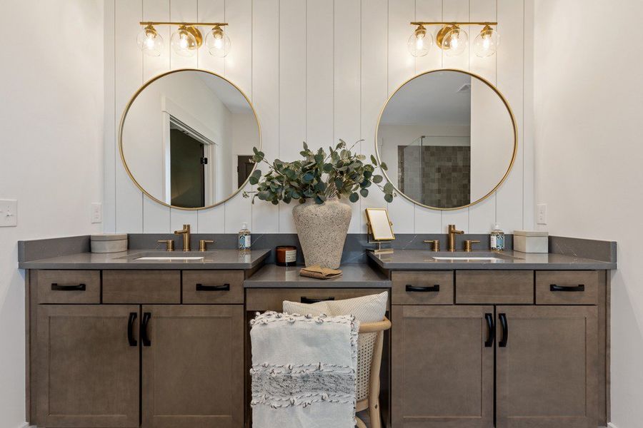 Representative furnished interior of a home built from the Belville by Peachtree Residential in Arden on Lanier, Cumming (Image 4).