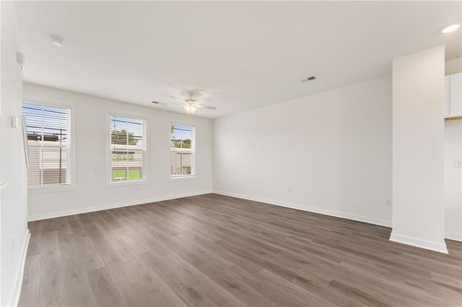Spacious, unfurnished interior of a new home in Array, Atlanta (Image 11). Spacious, unfurnished interior of a new home in Array, Atlanta (Image 11).