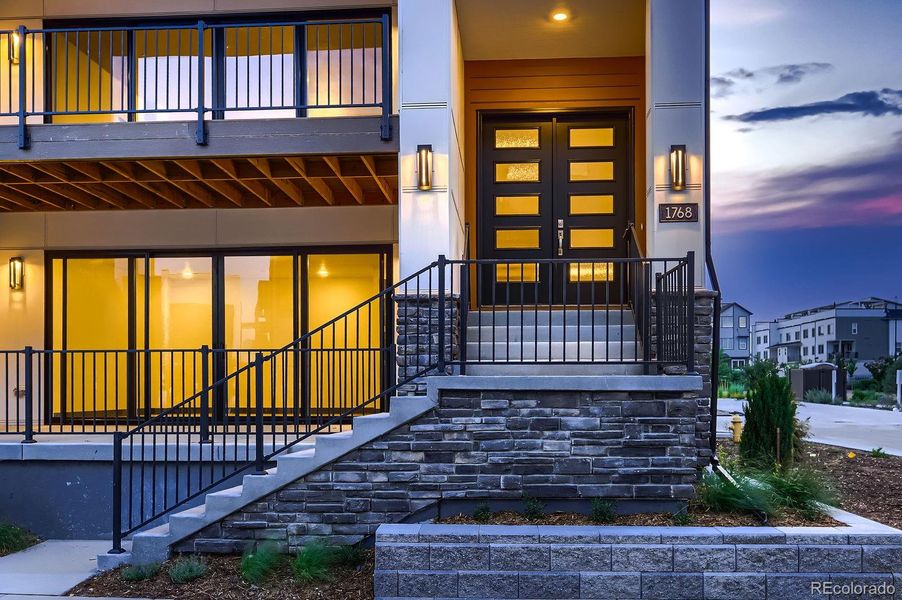 Exterior details and patio area of a home in Baseline, Broomfield (Image 36).