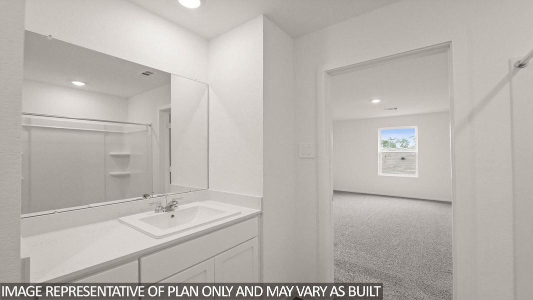 Furnished interior view inside a new home in The Canopies, Splendora (Image 7).