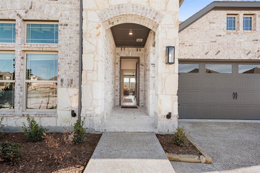 Exterior details and patio area of a home in Legacy Ranch Classic 55, Melissa (Image 21).