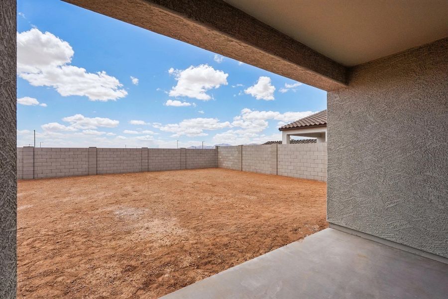 Covered patio