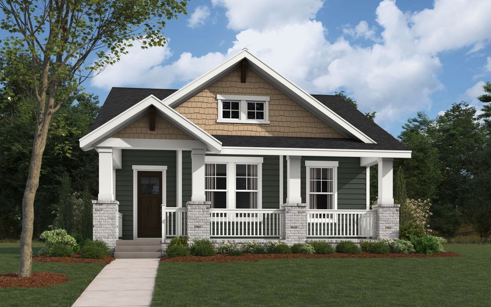 Representative exterior photo of a completed home built from the The Aledo by William Ryan Homes in MidTowne, Midlothian, TX (Image 5).