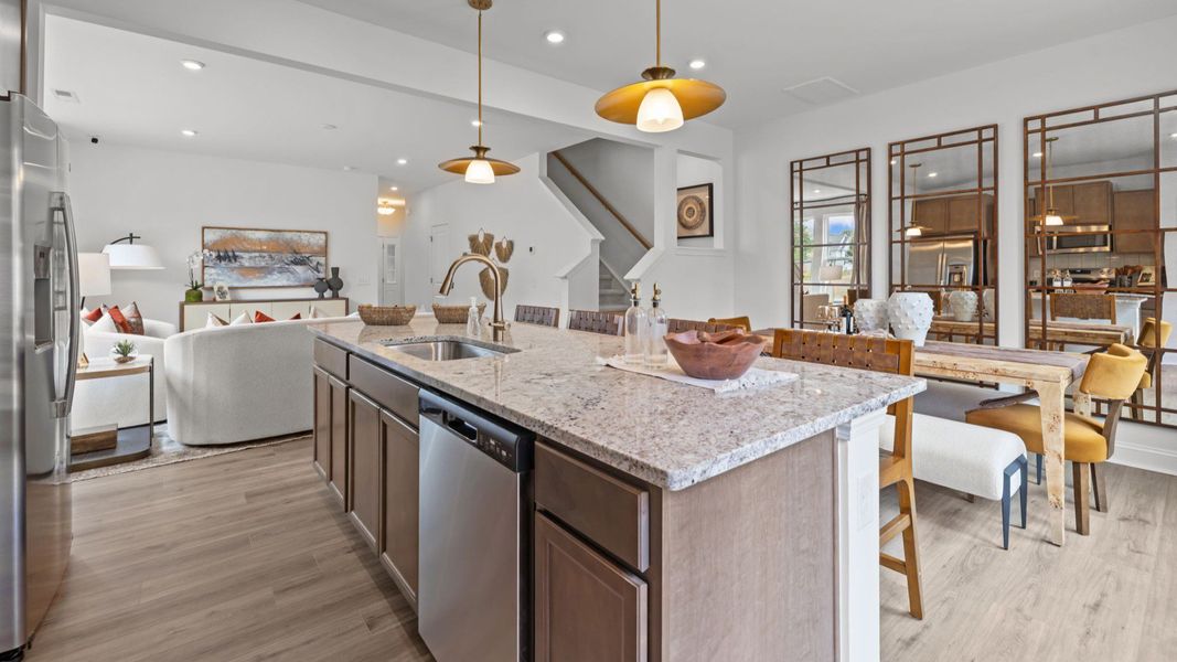 The Litchfield Plan by DBR Homes at Bell Glen in Charlotte, NC- Kitchen