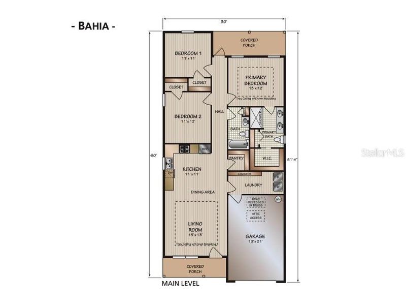 2D floor plan layout of this home in , Citrus Springs, FL (Image 5).