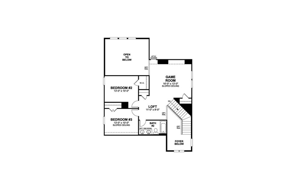 2D floor plan layout of this home in Estancia West, Manchaca, TX (Image 3).