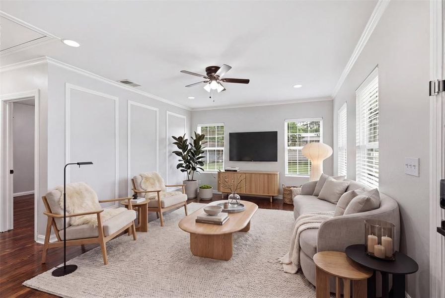 Furnished interior view inside a new home in , Azle (Image 6).