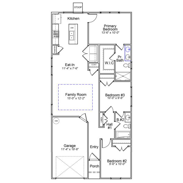 2D floor plan layout of this home in Richmond Hill, Inman, SC (Image 2). 2D floor plan layout of this home in Richmond Hill, Inman, SC (Image 2).