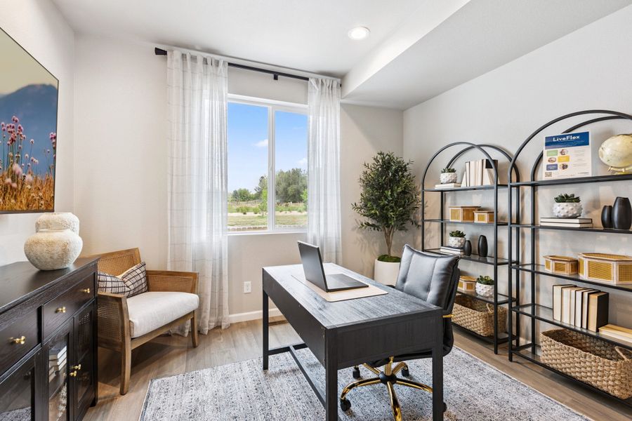Representative furnished interior of a home built from the Silverton by Landsea Homes in Highlands Preserve, Mead (Image 14).
