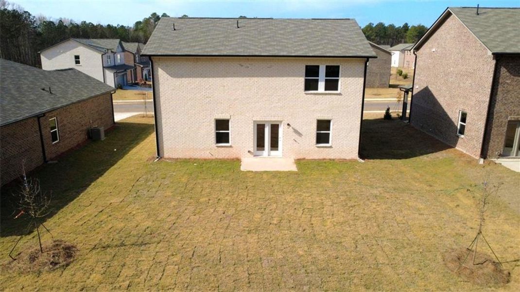 Exterior details and patio area of a home in Kendall Grove, McDonough (Image 3).