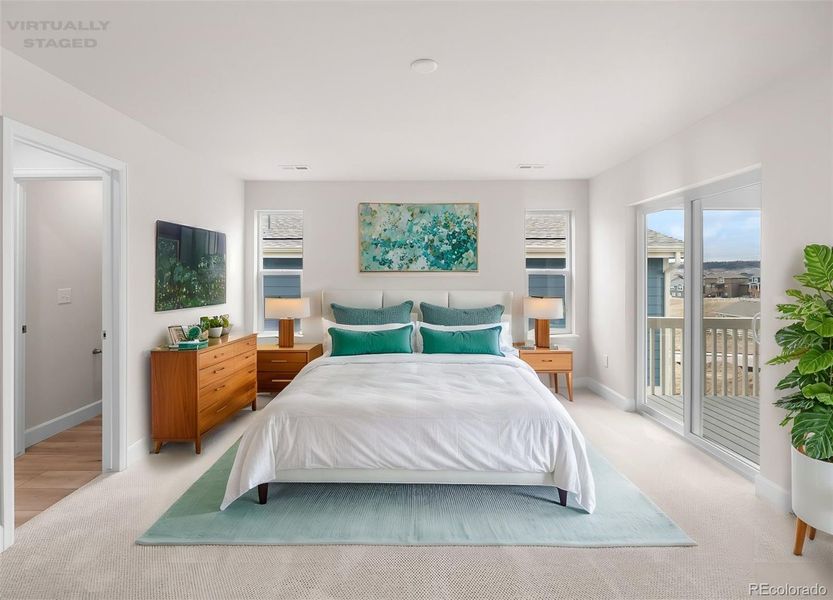 Furnished interior view inside a new home in , Castle Rock (Image 8).