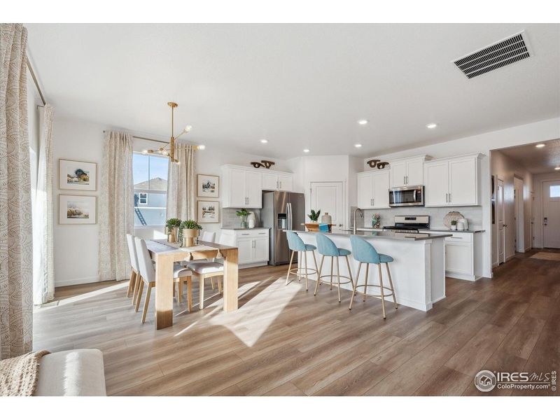 Furnished interior view inside a new home in Lakeside Canyon, Mead (Image 7).