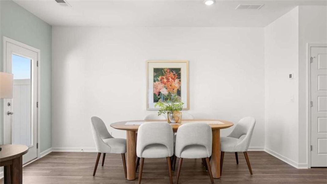 Furnished interior view inside a new home in The Gables at Agricultural Village, Perry (Image 12).