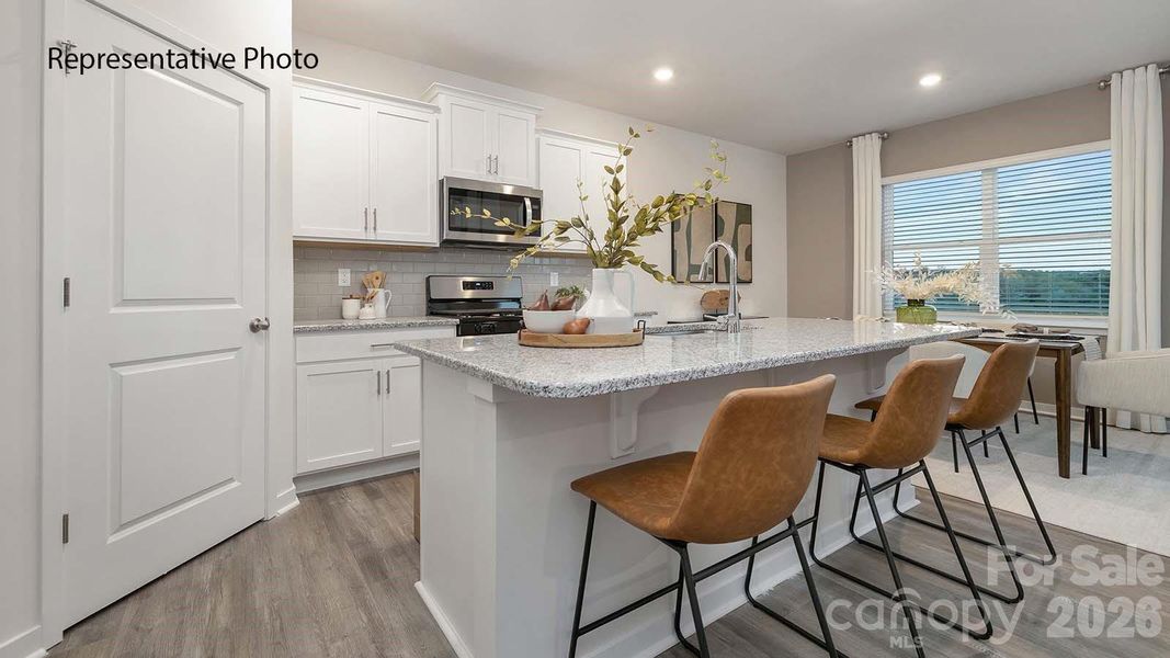Furnished interior view inside a new home in Falls at Hickory, Hickory (Image 2).