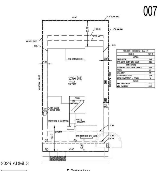 Plot Plan