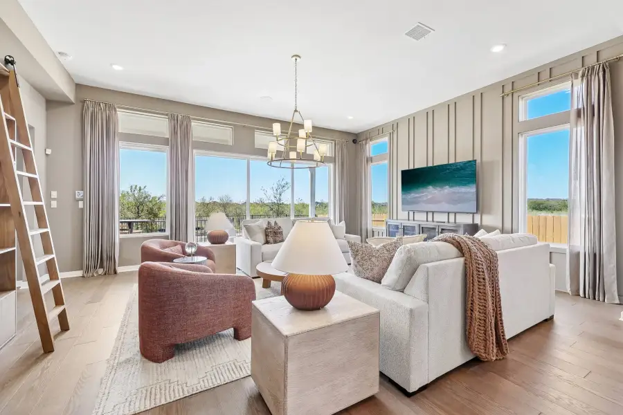Representative furnished interior of a home built from the Graham by Ashton Woods in The Trails at Carmel, Pflugerville (Image 9). Representative furnished interior of a home built from the Graham by Ashton Woods in The Trails at Carmel, Pflugerville (Image 9).