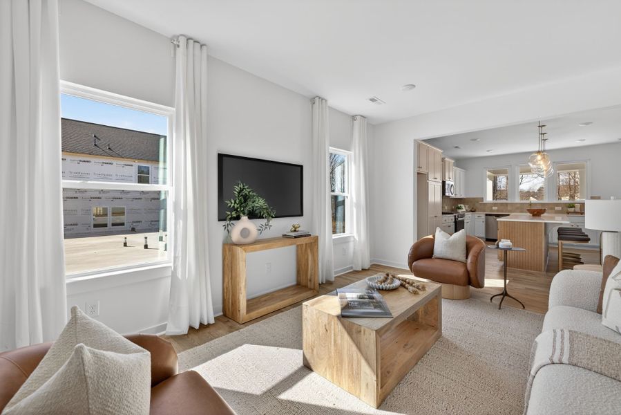Furnished interior view inside a new home in Copper Ridge at Flowers Plantation, Clayton (Image 13).
