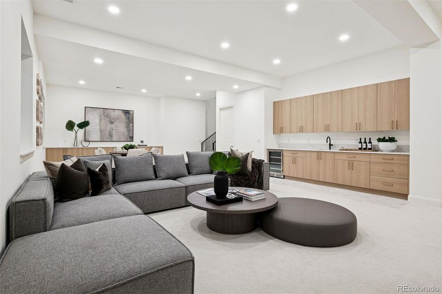 Extra high ceiling heights in basmement!