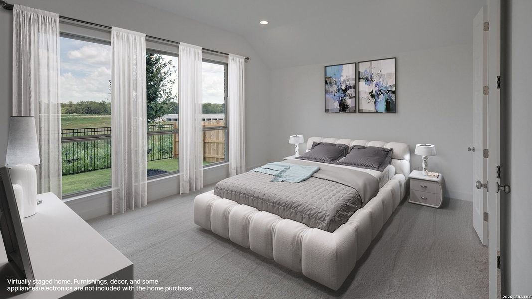 Furnished interior view inside a new home in Alsatian Oaks, Castroville (Image 10).