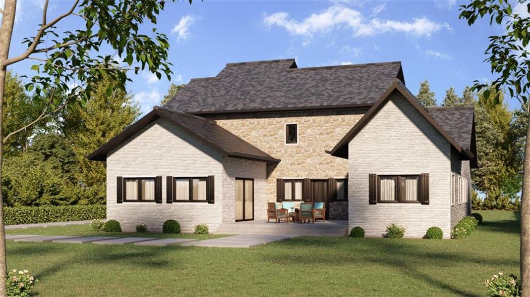 Front exterior of a new home in , Atlanta, GA, highlighting curb appeal (Image 33).