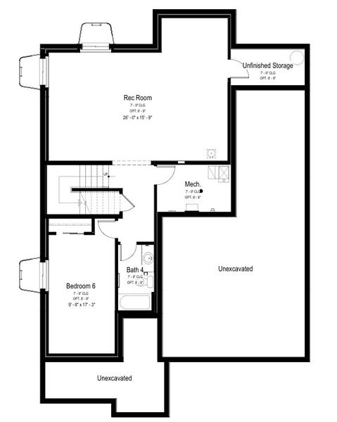 2D floor plan layout for the Sora by View Homes in Country Club Reserve – Fort Collins, Fort Collins, CO (Image 7).