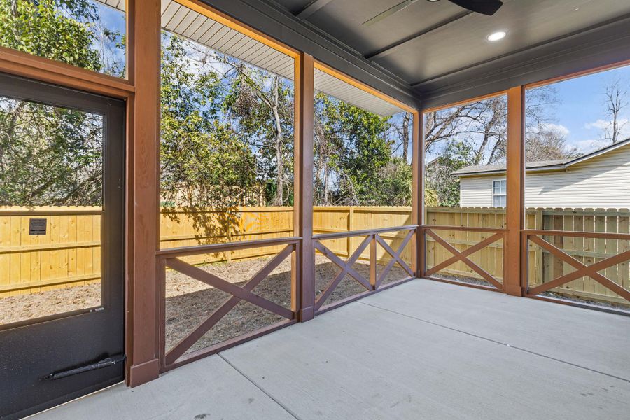 Exterior details and patio area of a home in , North Charleston (Image 3).