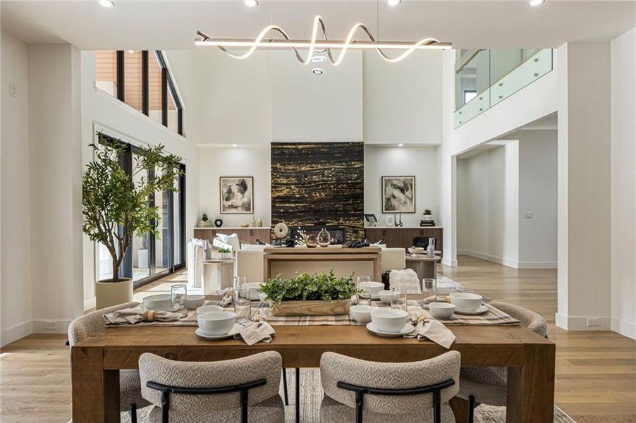 Furnished interior view inside a new home in , Suwanee (Image 65).